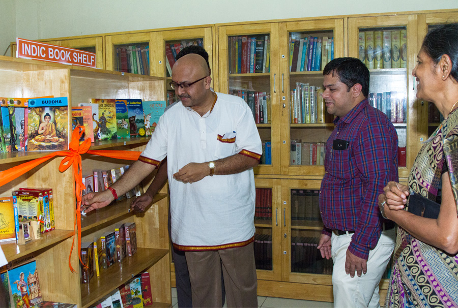 Indic-Book-Shelf-Inauguration-perks-school-library